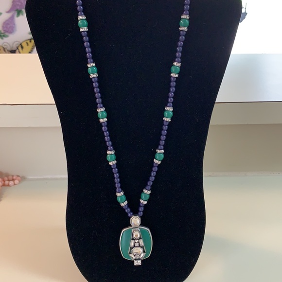 Lia Sophia necklace with rhinestones - Picture 2 of 8